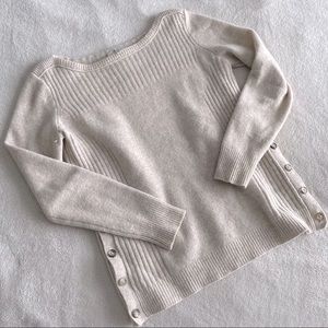 MADEWELL // 100% merino wool boatneck sweater (S)